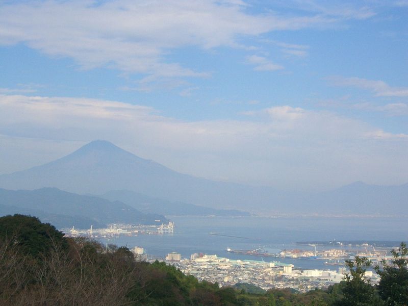 清水港、そして霊峰富士