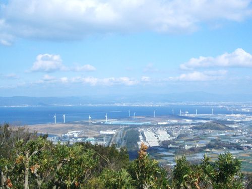 展望台から三河湾を望む