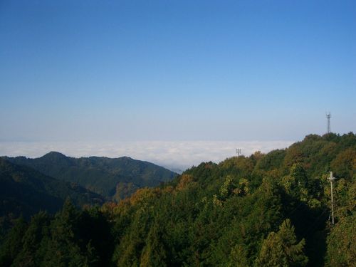 高峰SAより天理市を眺める