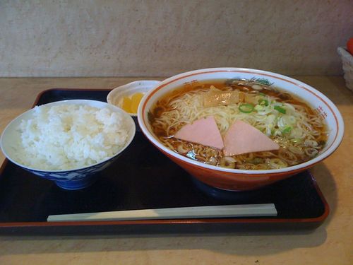 中華そば（大盛）￥380/ご飯￥120です!!!