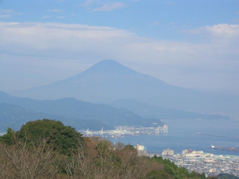 ついに富士山を眺めました（笑）